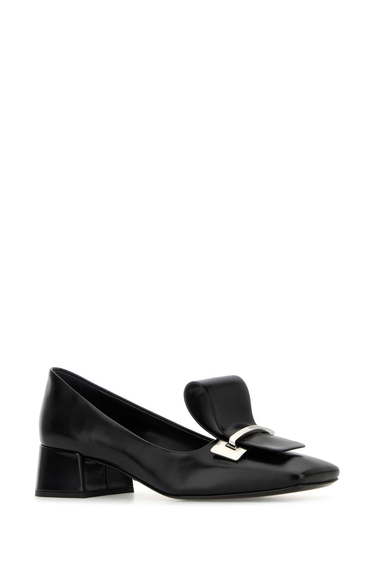 Prada Women Black Leather Pumps - 2