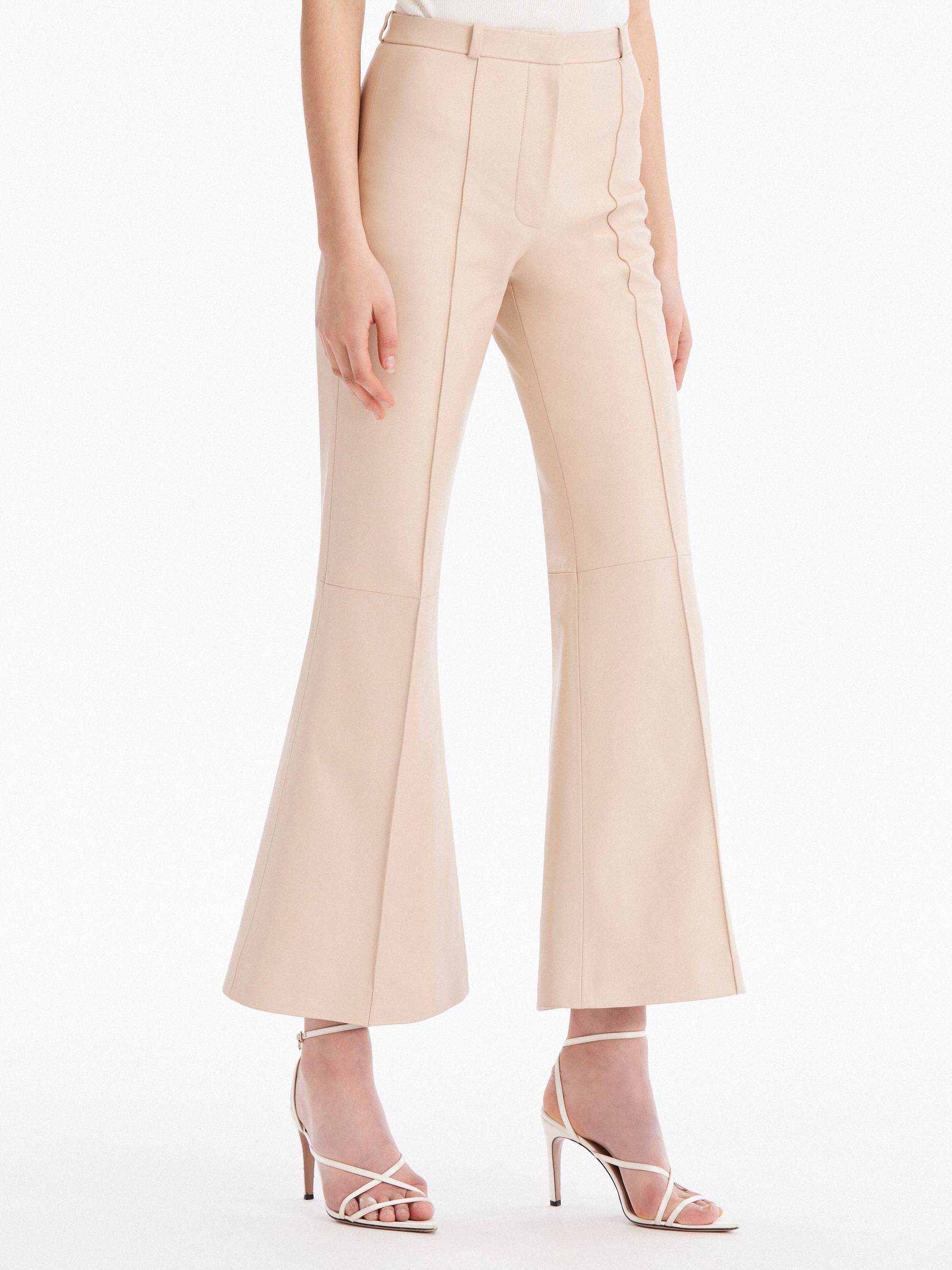 FLARED LEATHER PANT - 3