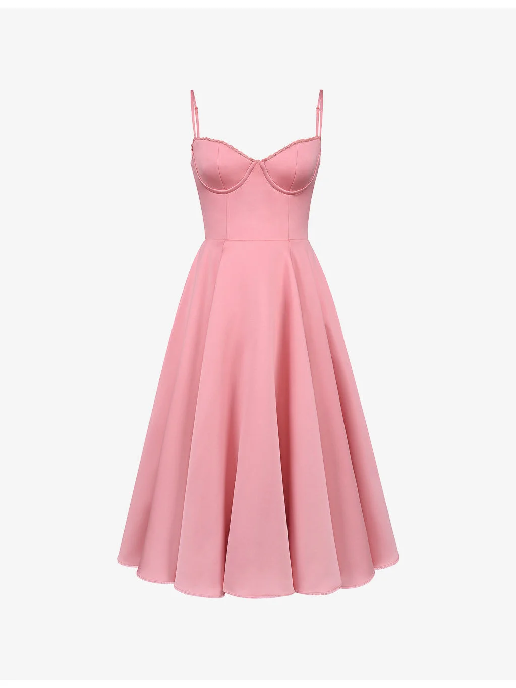 Mademoiselle Velvet Tulle Midi Dress - 1