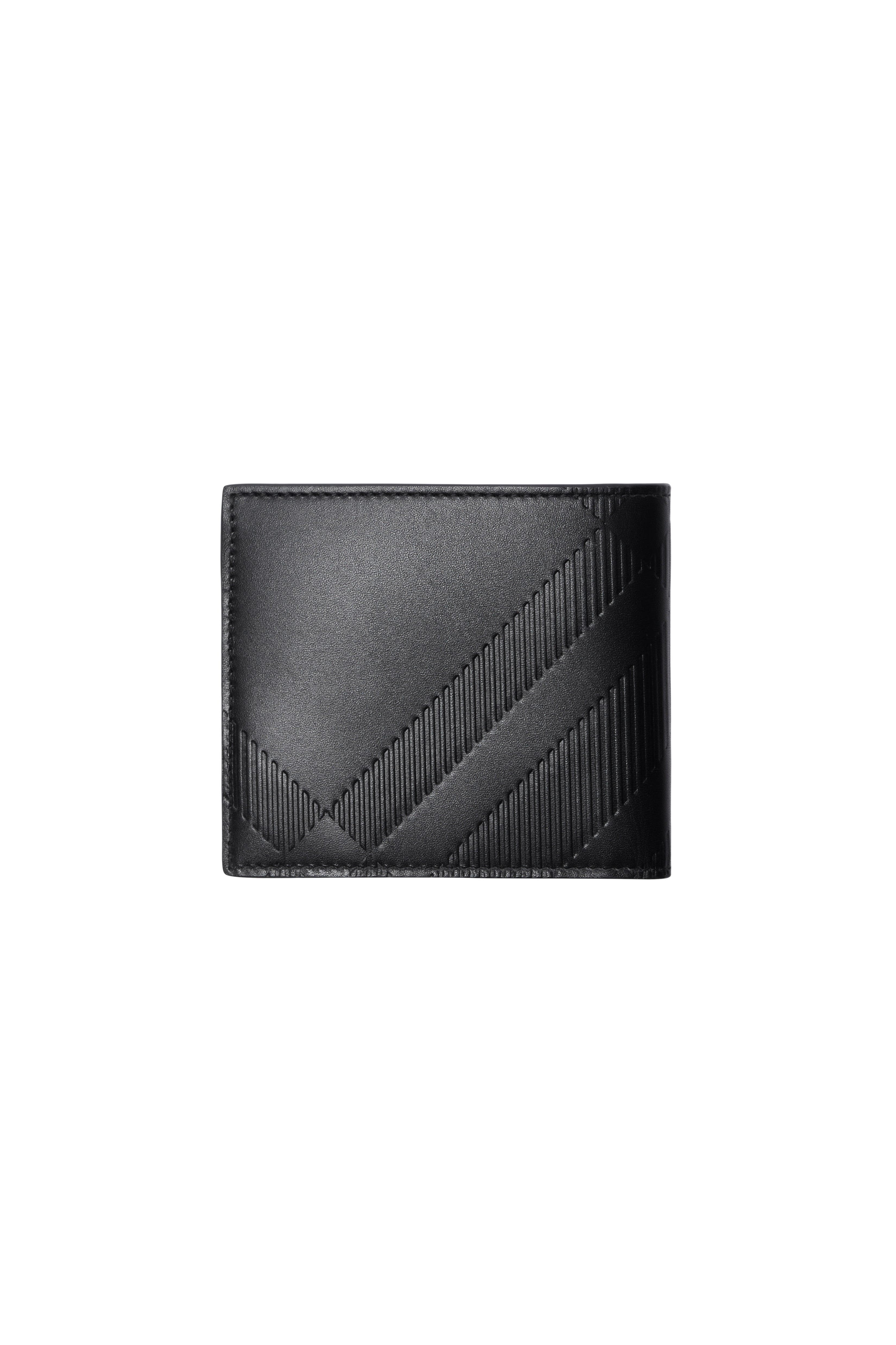 burberry Embossed Check Bifold Wallet in Black at Nordstrom - 3