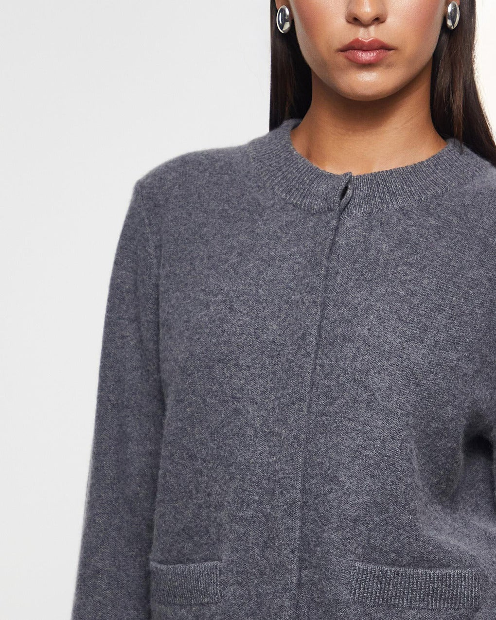 Jacket Shrunken Boiled knitted Grey - 5