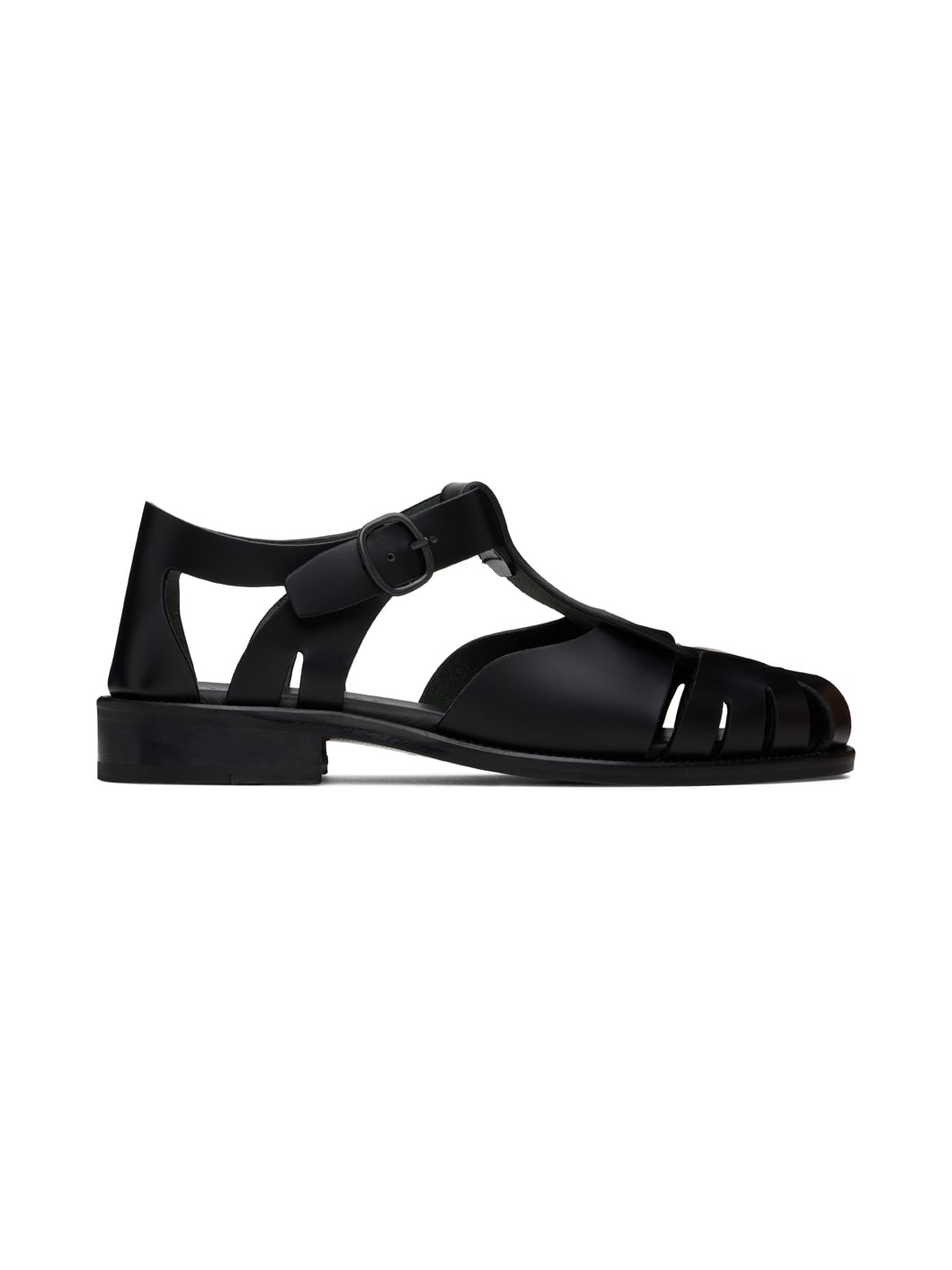 Black Pesca Fisherman Sandals - 1