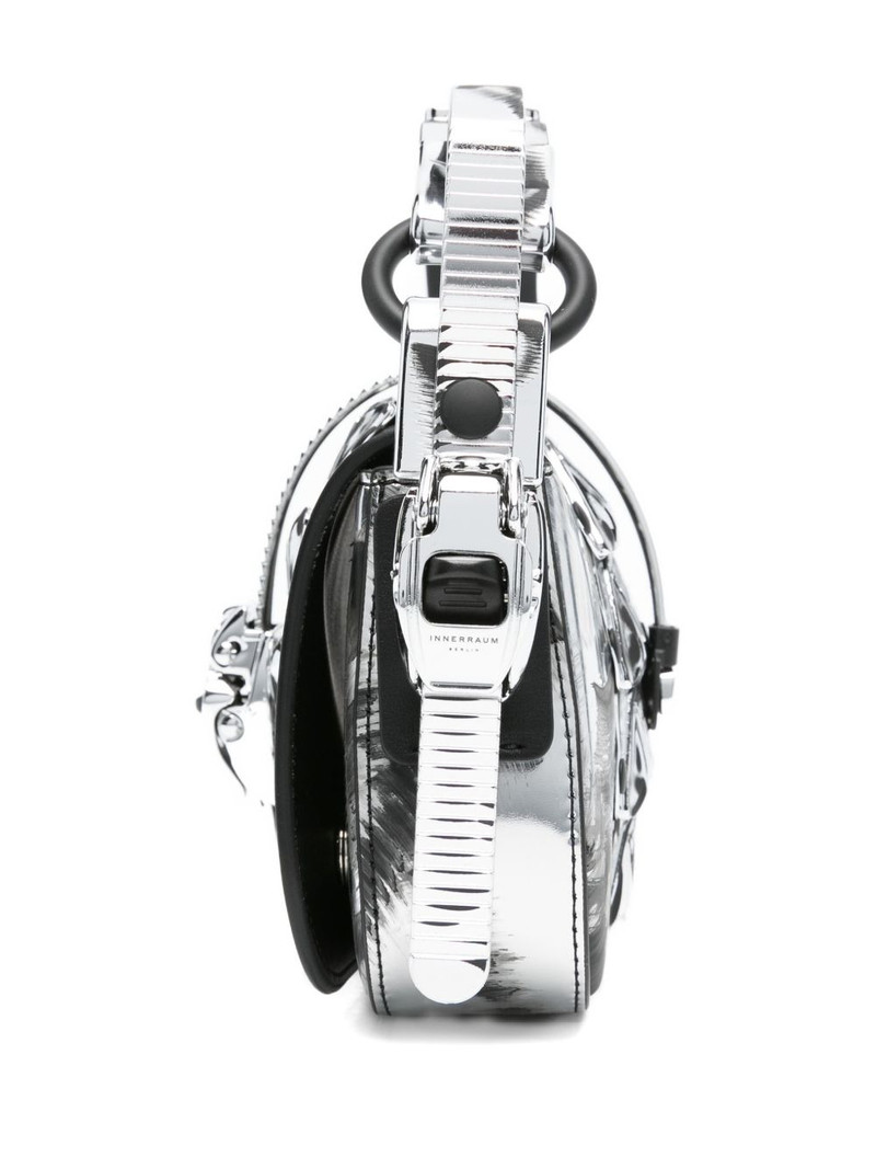 metallic-buckle patterned tote bag 4