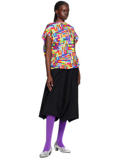 Comme Des Garçons Multicolor Printed T-Shirt outlook