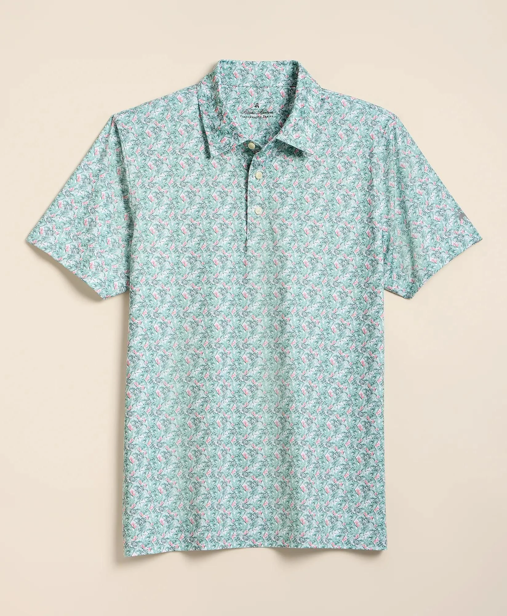 Performance Series Vintage Tropical Motif Polo Shirt - 1