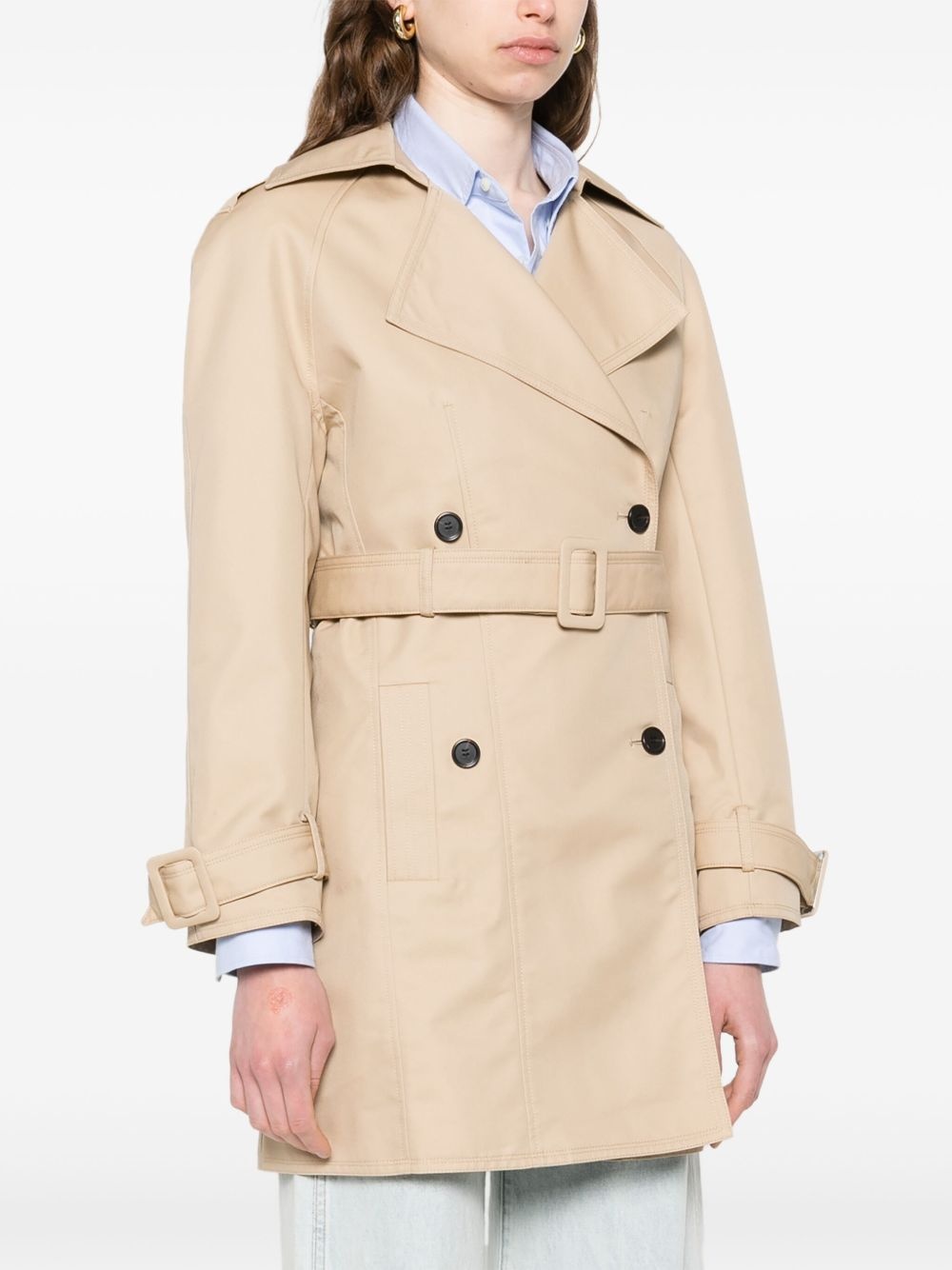 double-breasted trench coat - 3