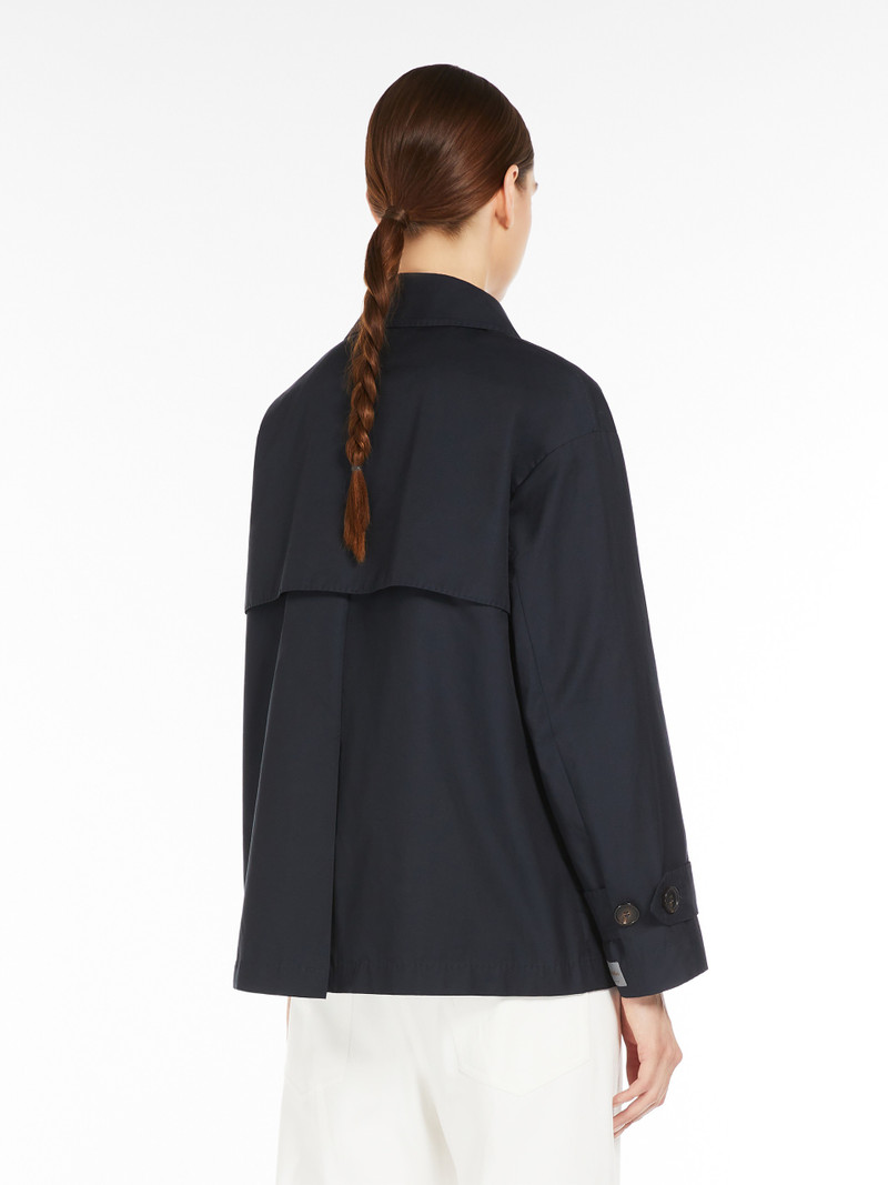 ZENO Short trench coat in water-repellent twill 4