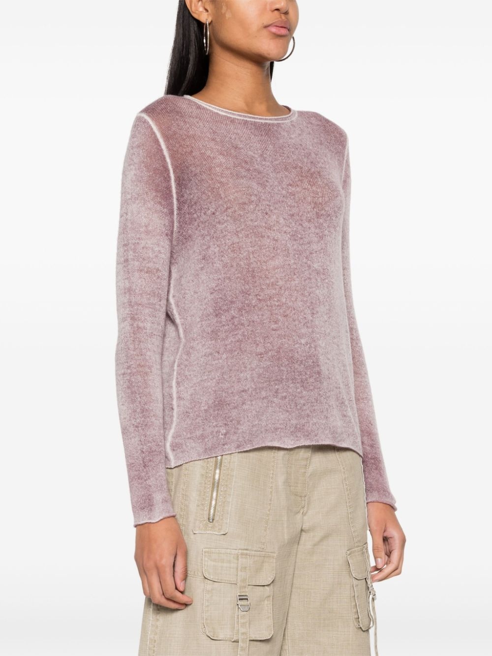 mÃ©lange cashmere jumper - 3