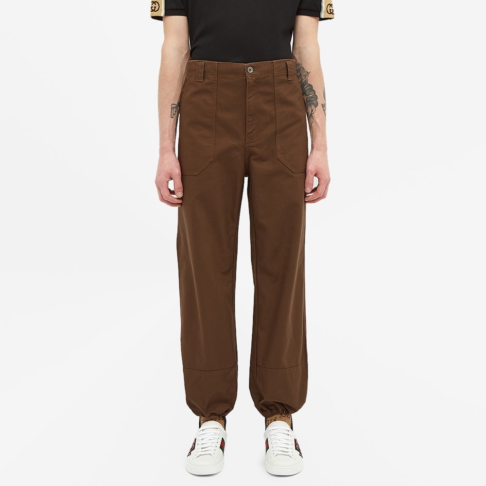 Gucci Logo Patch Loose Pant - 4