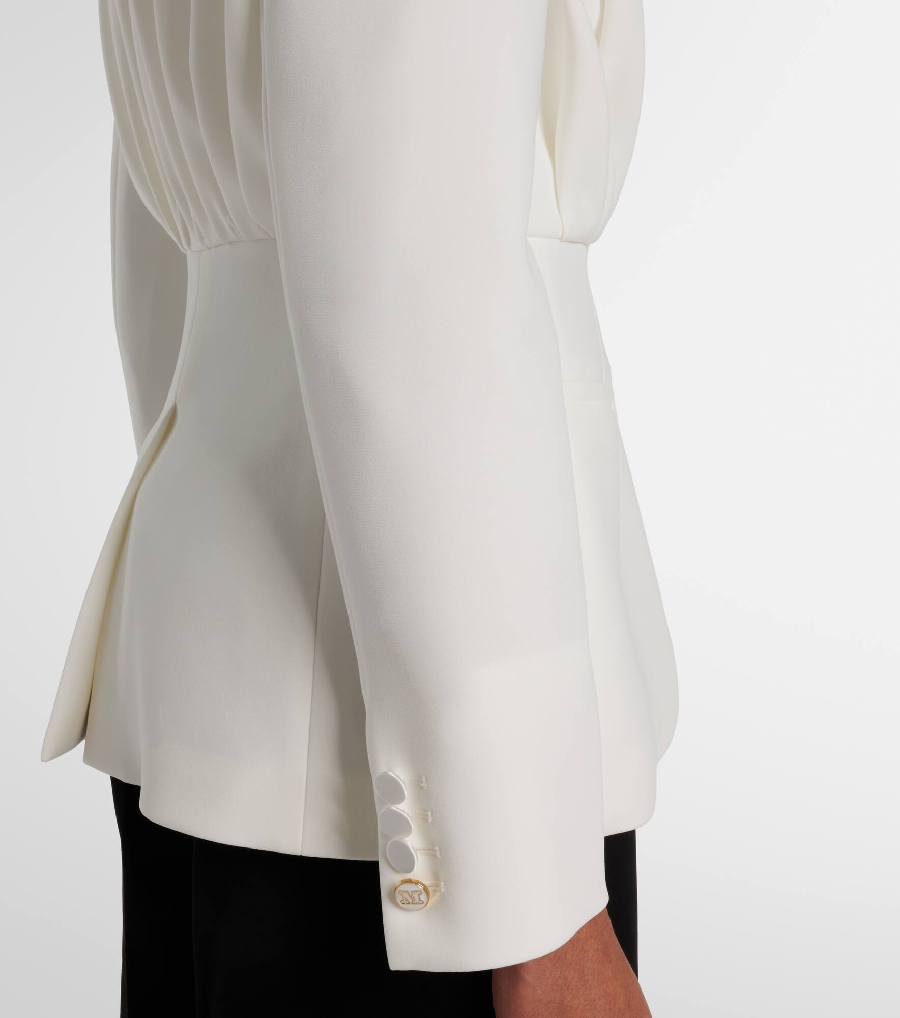 Gradi draped crêpe jacket - 5
