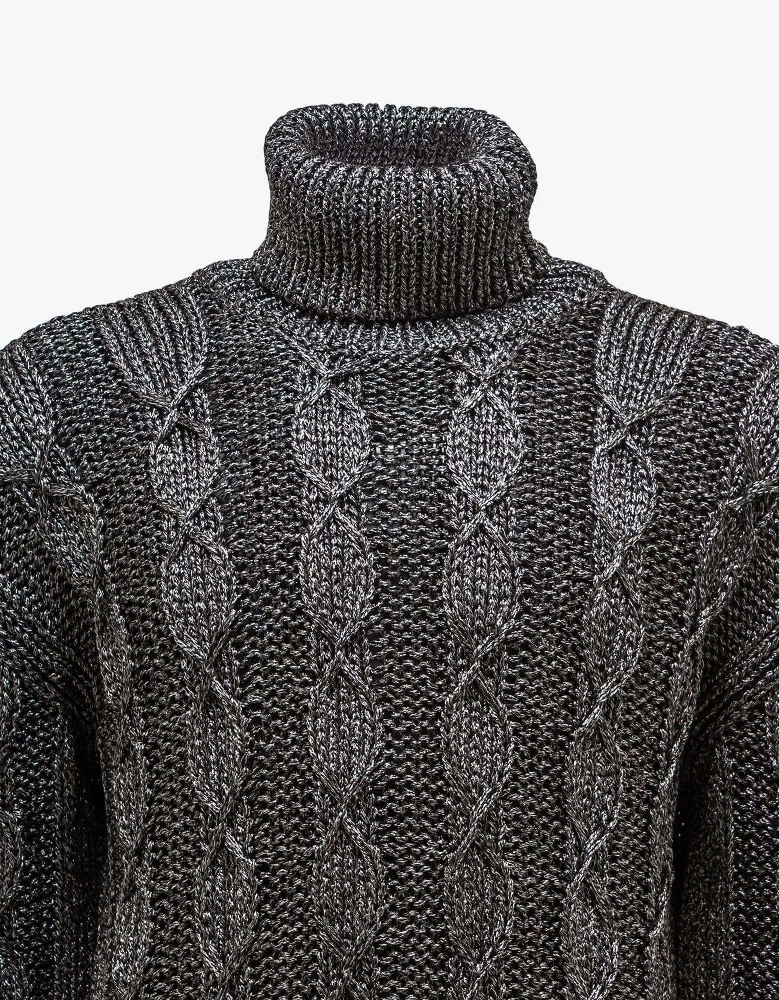 Saint Laurent Grey Turtleneck Sweater - 3
