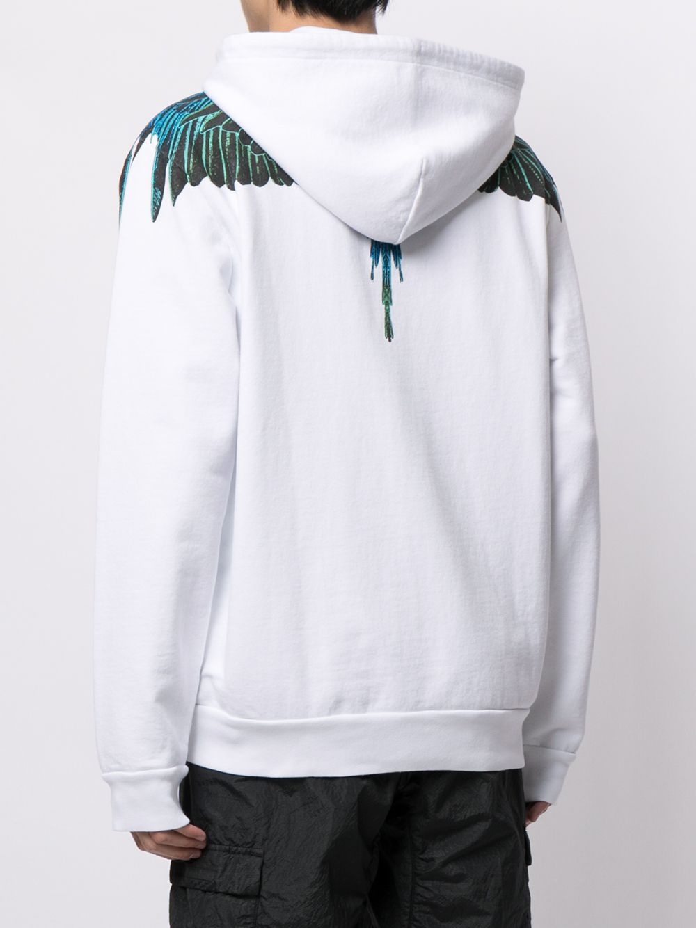 Wings-print hoodie - 4