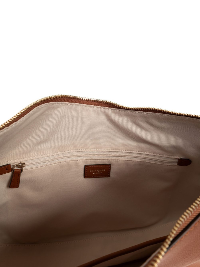 textured leather tote bag 5