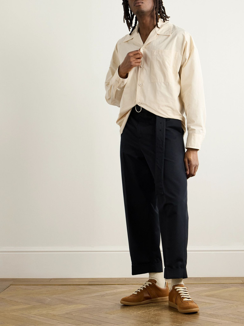 Jil Sander Camp-Collar Shell Shirt Off-white outlook