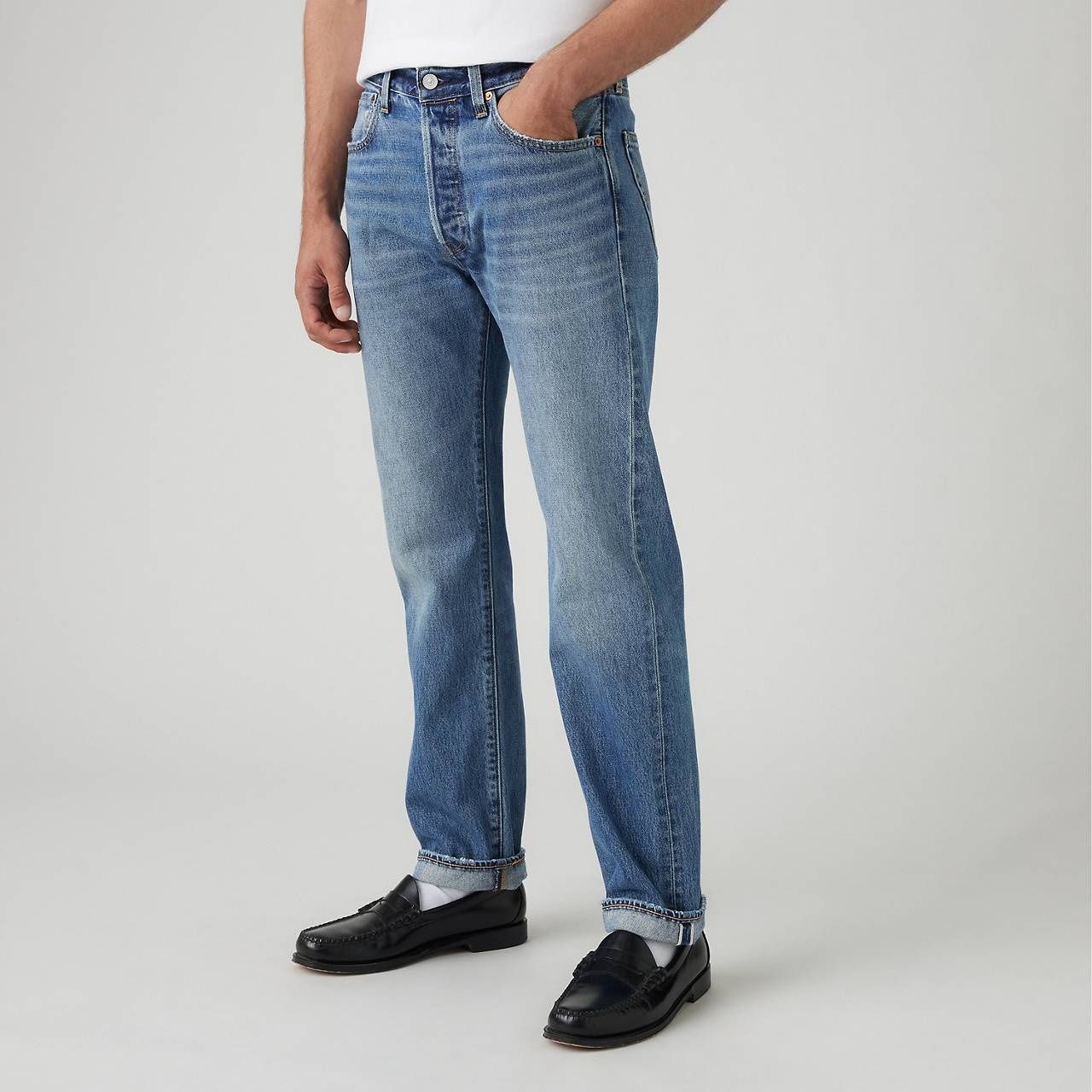 501® ORIGINAL FIT SELVEDGE MEN'S JEANS - 4