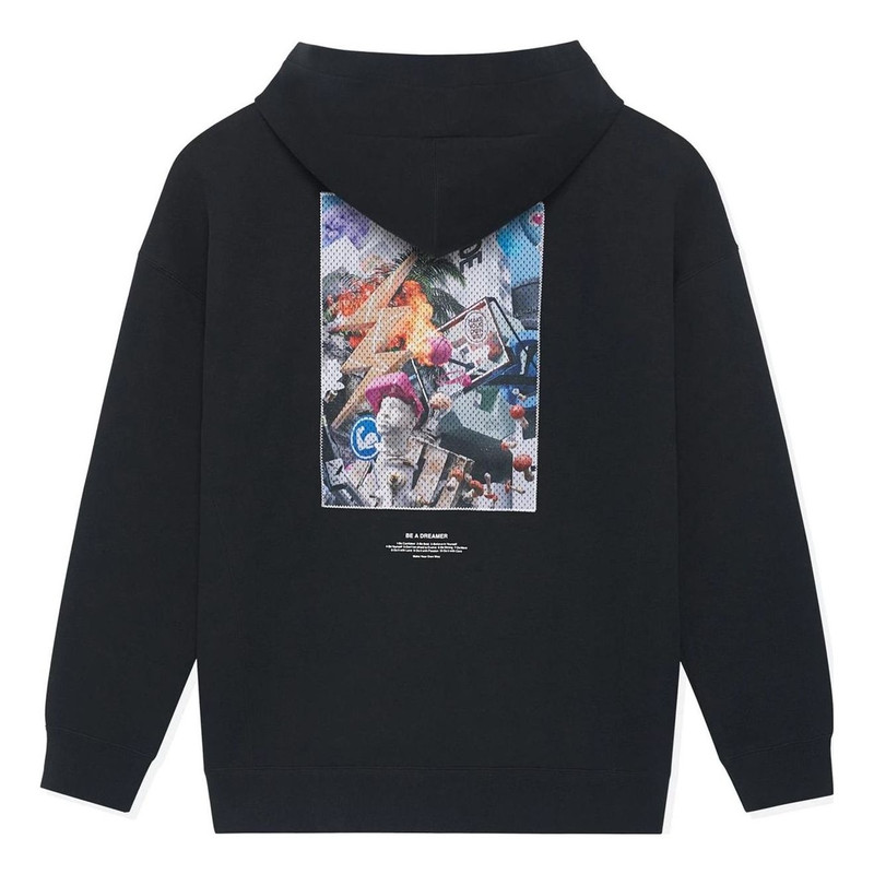 Li-Ning Li-Ning Way Of Wade Art Graphic Hoodie 'Black' AWDSE73-1 outlook
