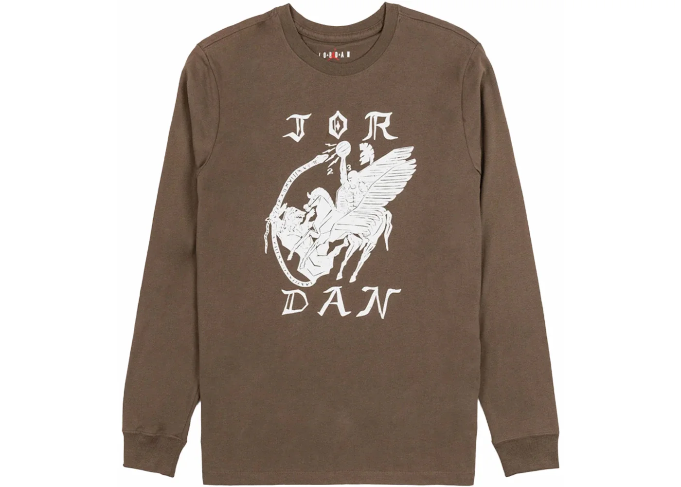 Nike Jordan Flight Artist Series by Umar Rashid L/S Tee Palomino Brown - 1