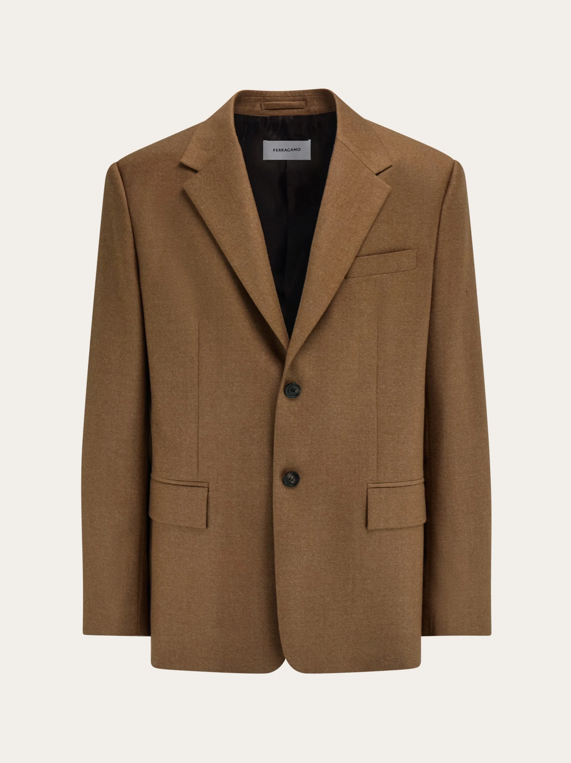 Single breasted flannel blazer - 1