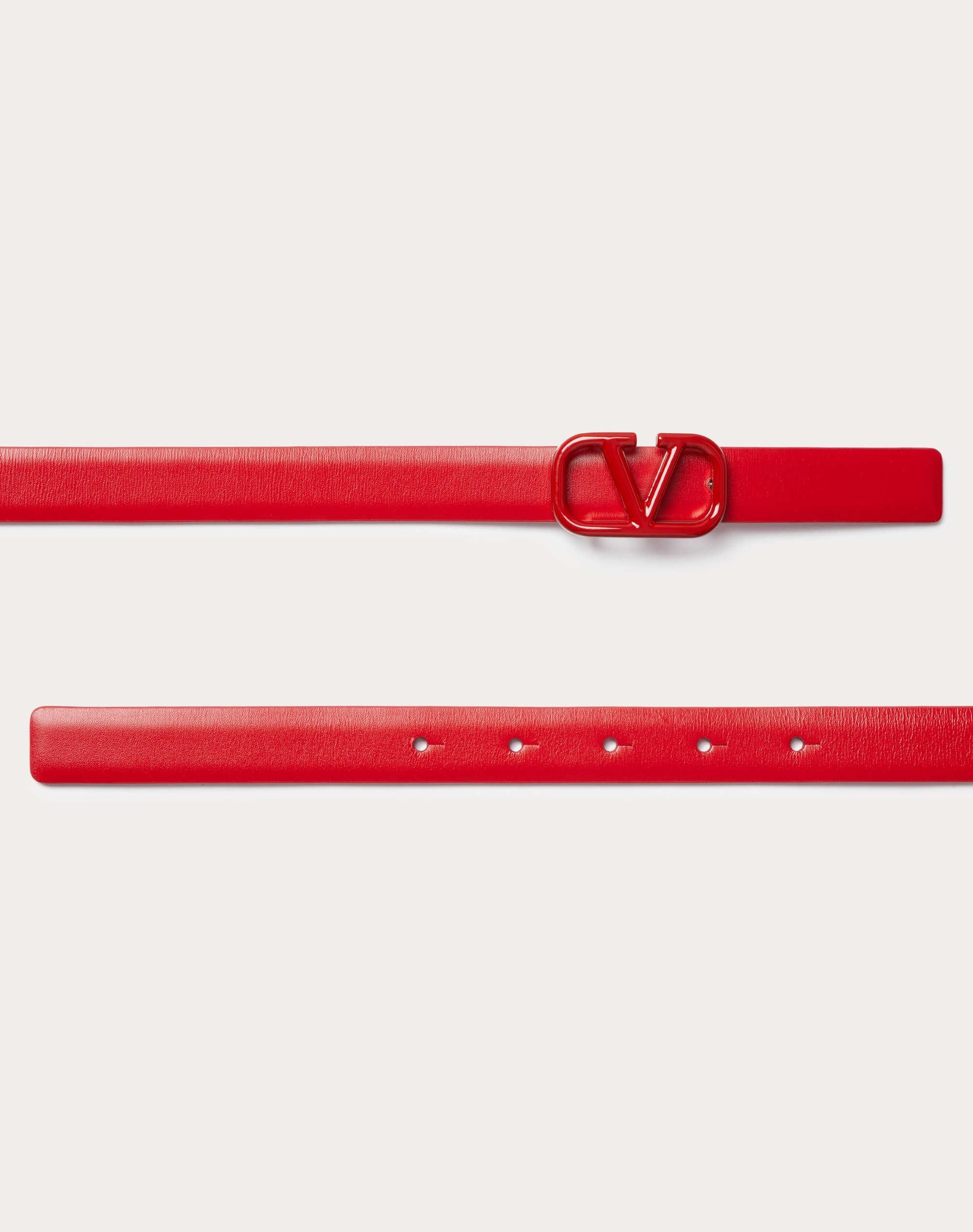 VLOGO SIGNATURE BELT IN SHINY CALFSKIN 20MM - 3