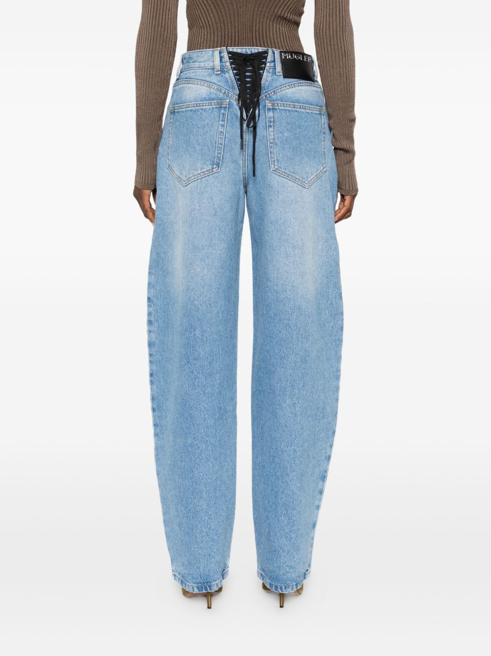 high-waisted balloon-leg jeans - 4