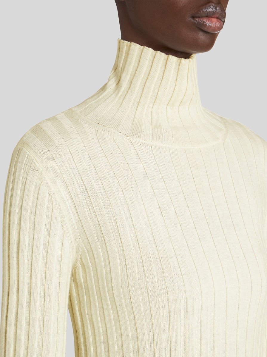 POLO NECK WOOL JUMPER - 3