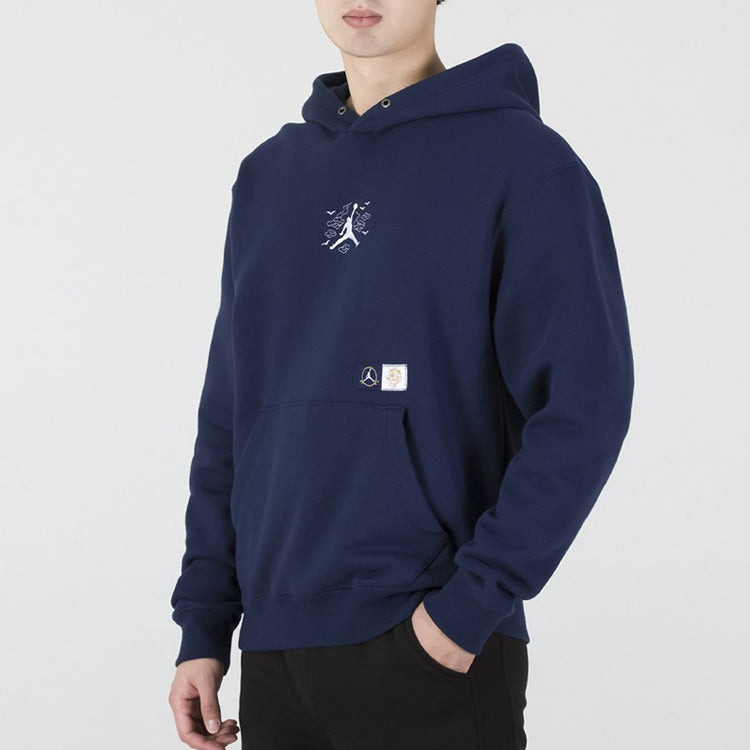 Men's Air Jordan CNY New Year's Edition Embroidered Logo Sports Pullover Navy Blue DO4083-410 - 5