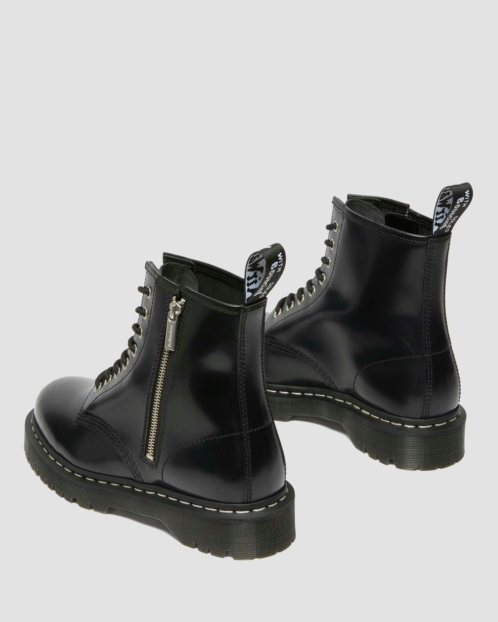 1460 Bex Smooth Leather Lace and Zip Boots - 9
