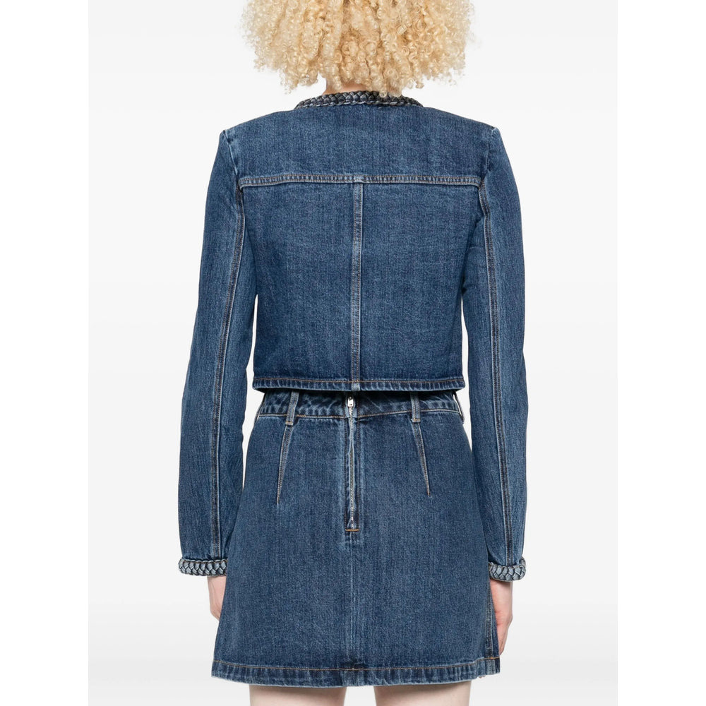 Self-Portrait Blue Jackets - Denim Jackets Women - 2