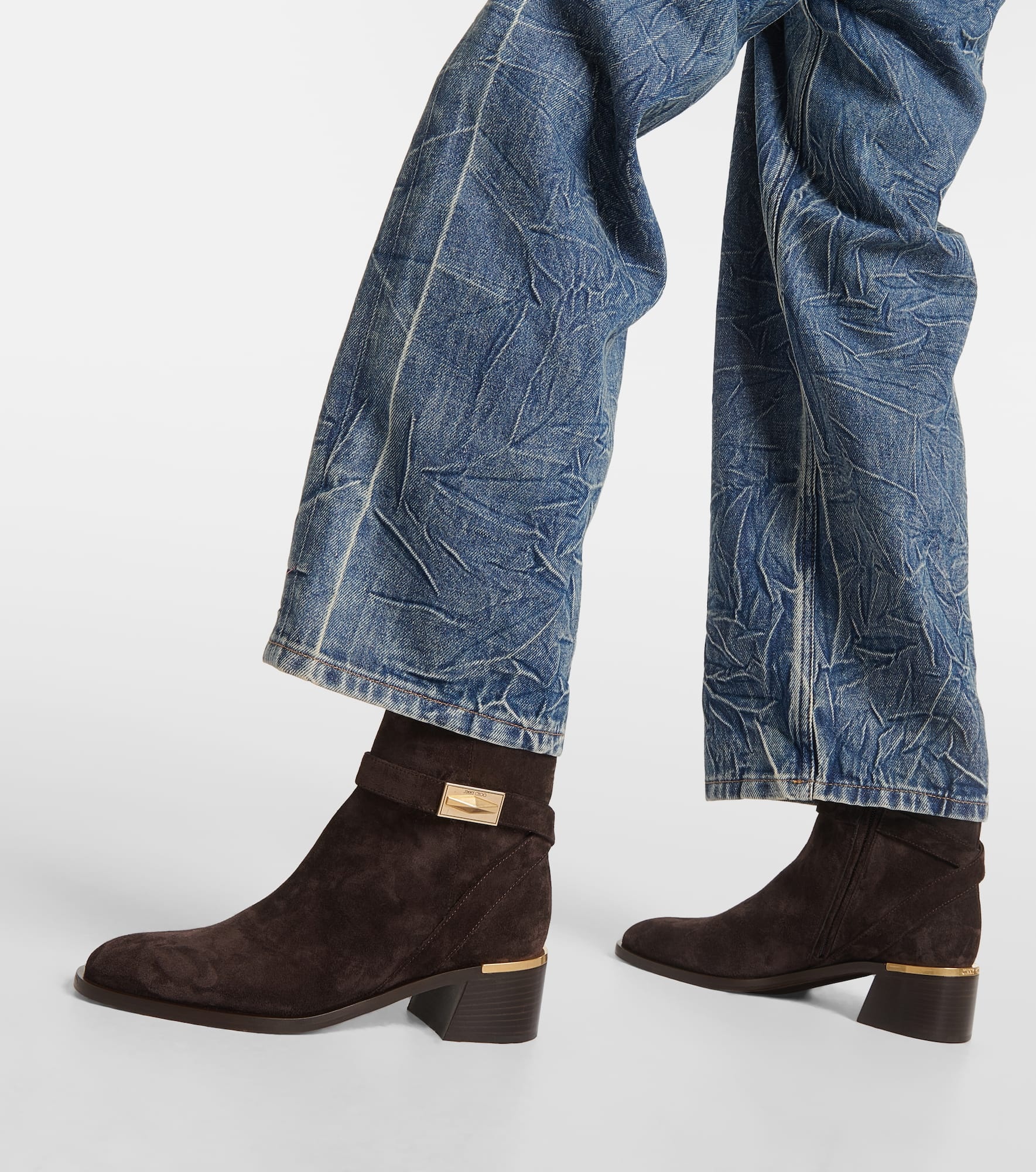 Diantha 45 suede ankle boots - 4