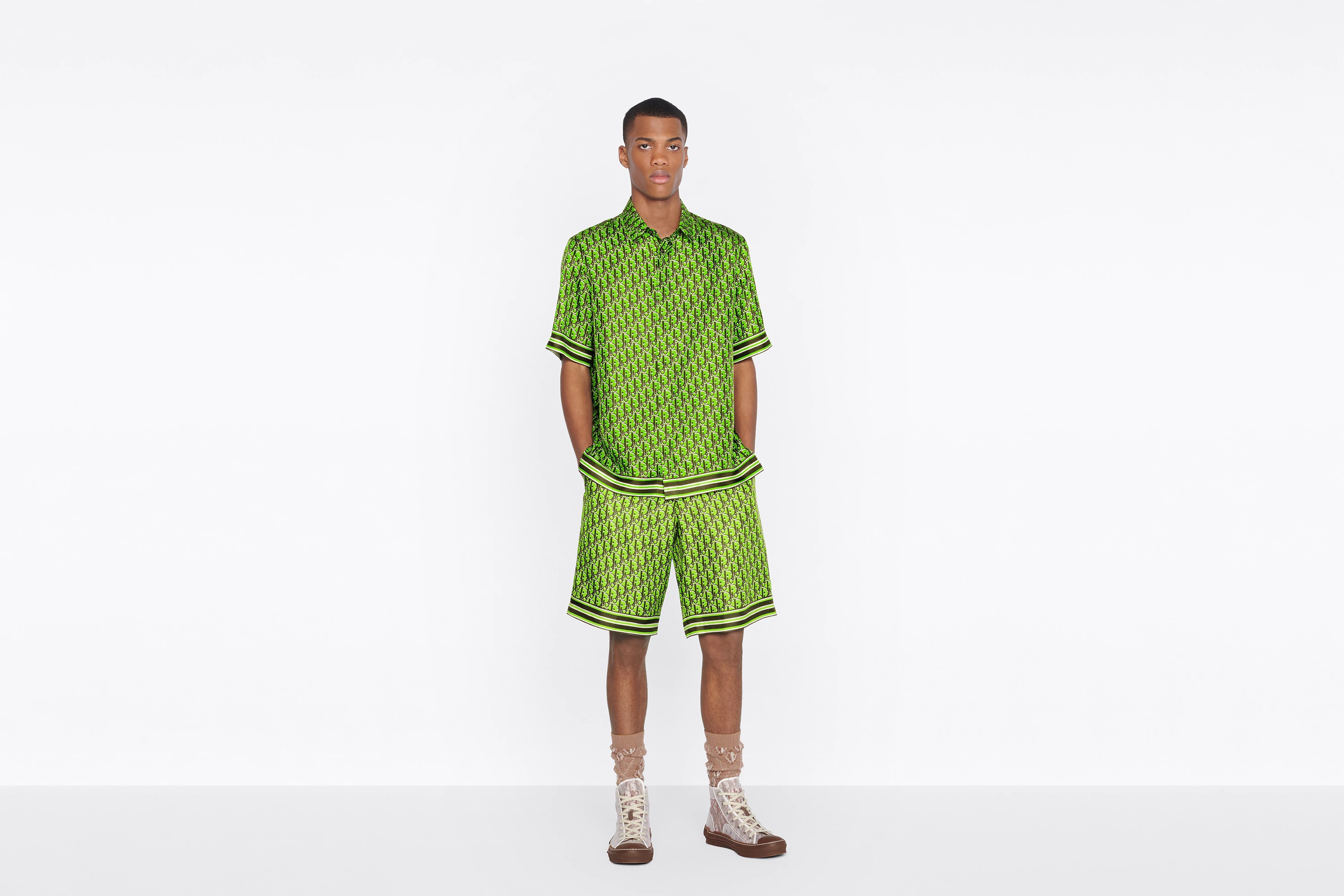 Dior Oblique Pixel Short-Sleeved Shirt - 4