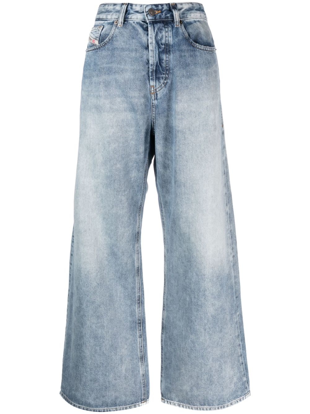 high-rise wide-leg jeans - 1