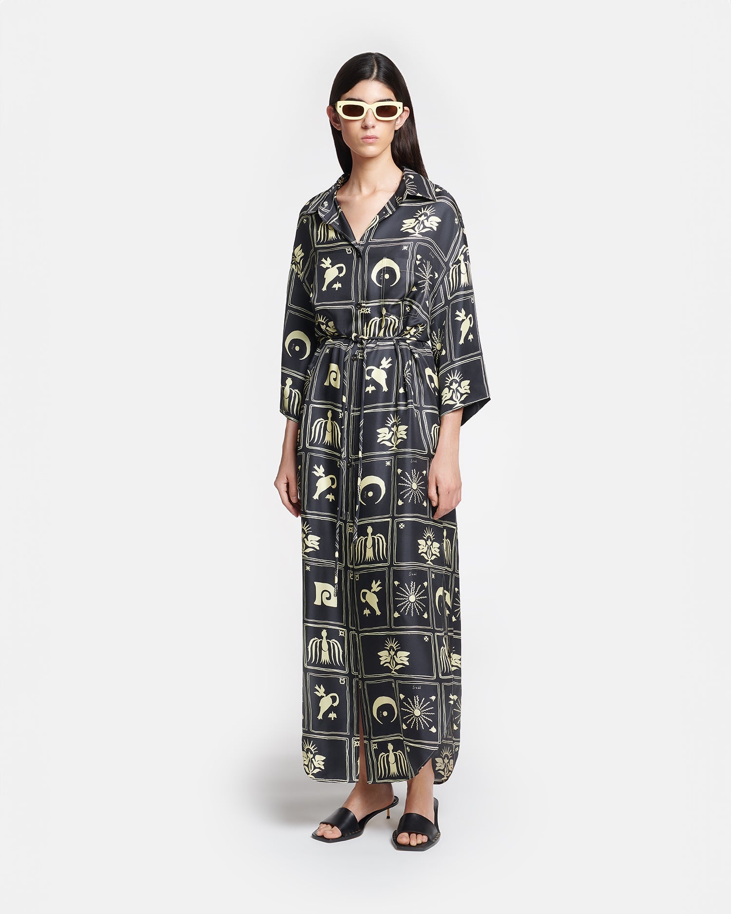 Printed Shirt Dress - 2