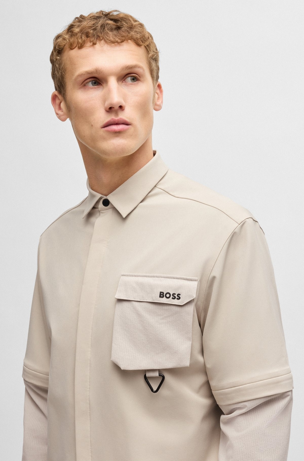 RELAXED-FIT SHIRT WITH ZIP-OFF SLEEVES - 3