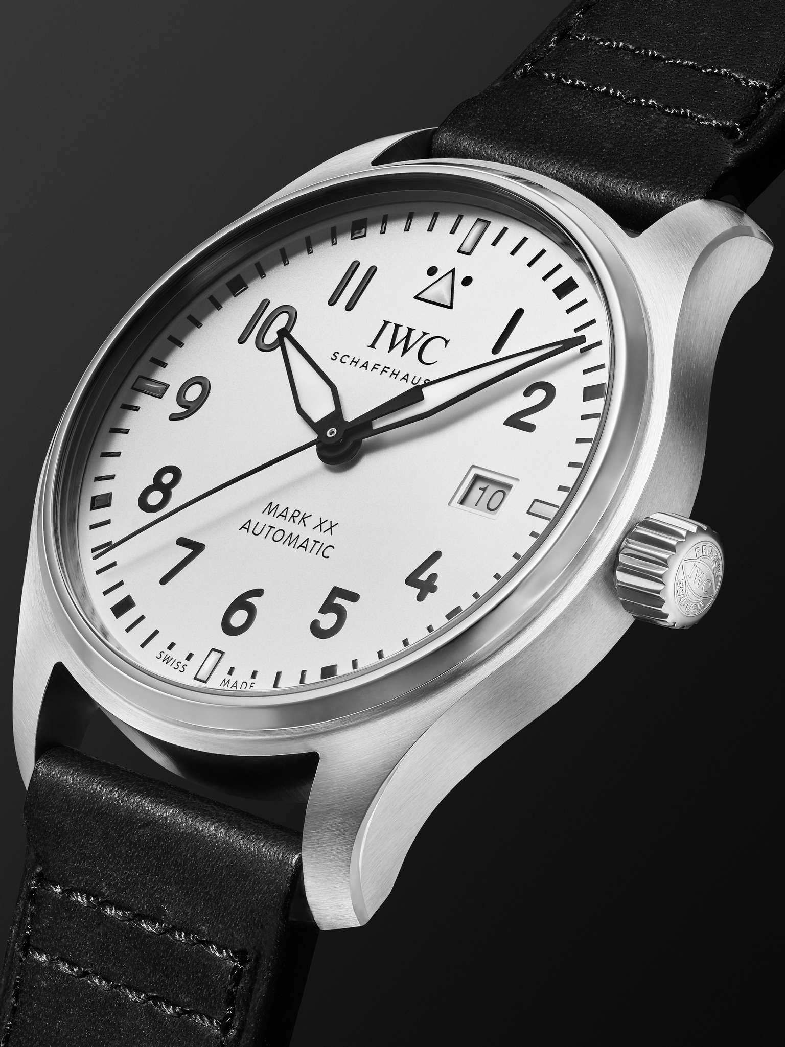 Pilot's Mark XX Automatic 40mm Stainless Steel and Leather Watch, Ref. No. IWIW328207 - 3
