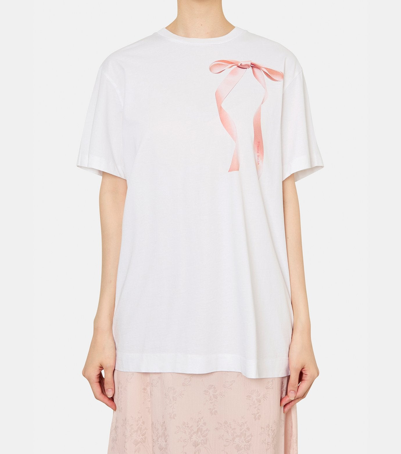 Ribbon Bow Tail Print T-Shirt - 2