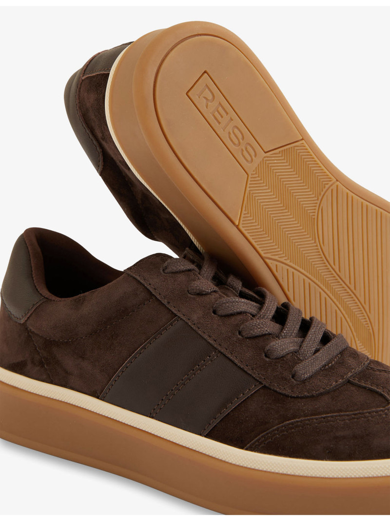 REISS Lizzie Suede Low-Top Trainers outlook