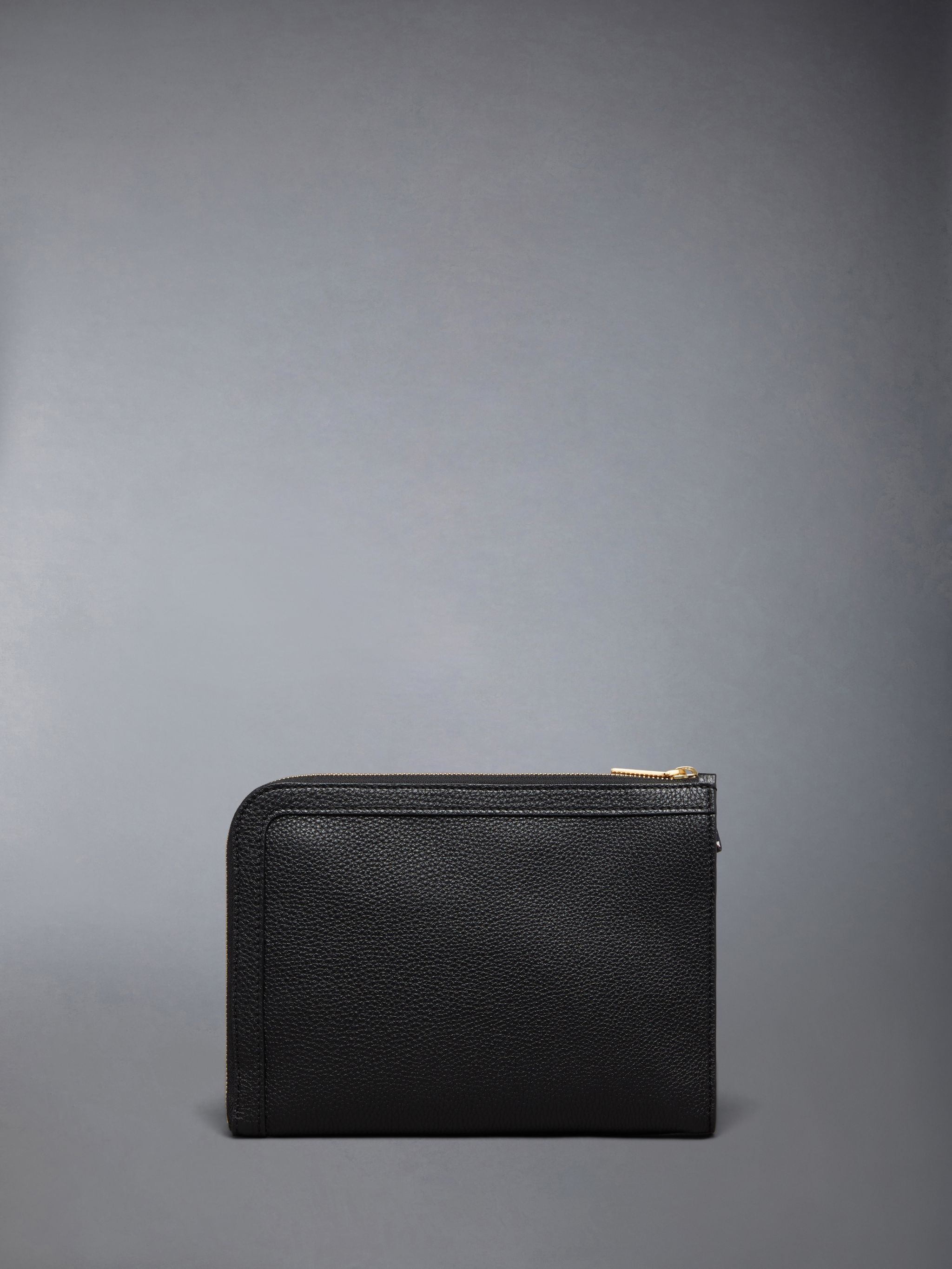 mini pebbled leather Gusset Folio - 3