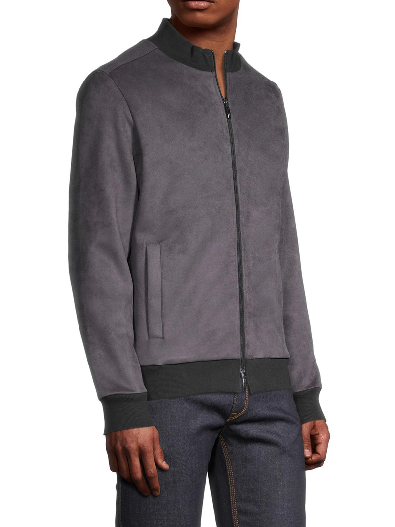 Men's Lachine Faux Suede Jacket - Black 4