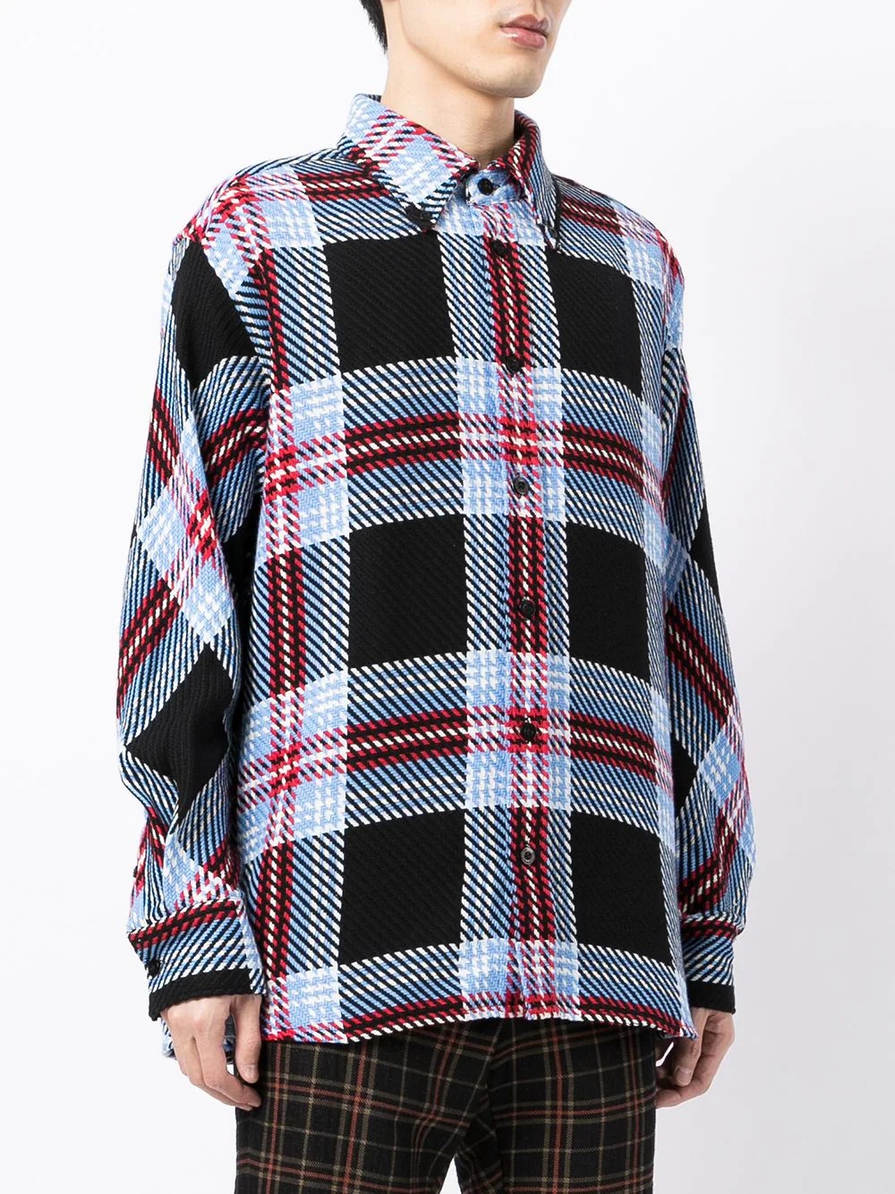 Charles Jeffery loverboy tartan overshirt - 3