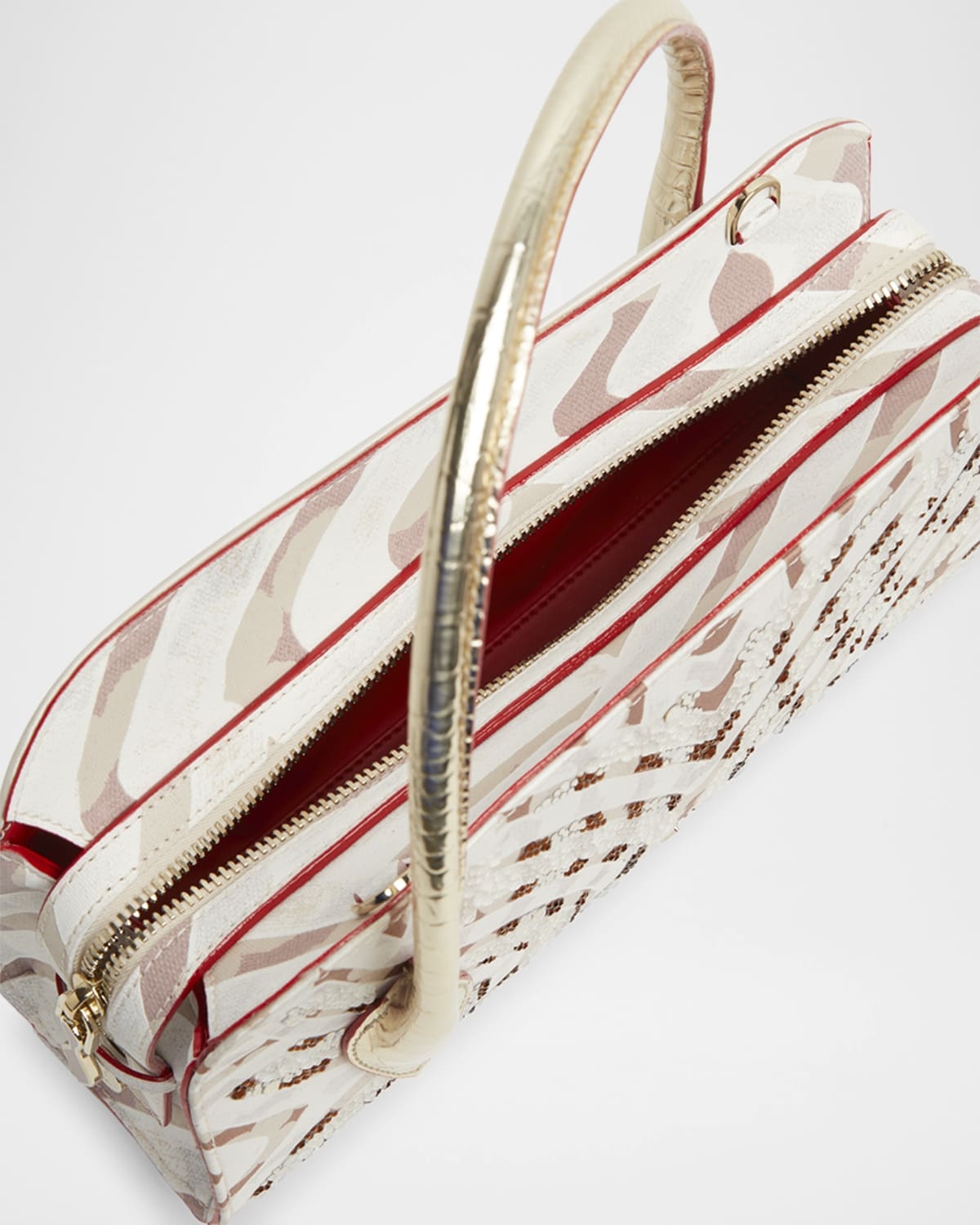 Eloise Top-Handle Bag in Gaagal Mirror Strass Leather - 3