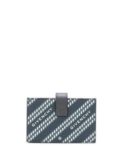 Givenchy logo diagonal stripe cardholder outlook