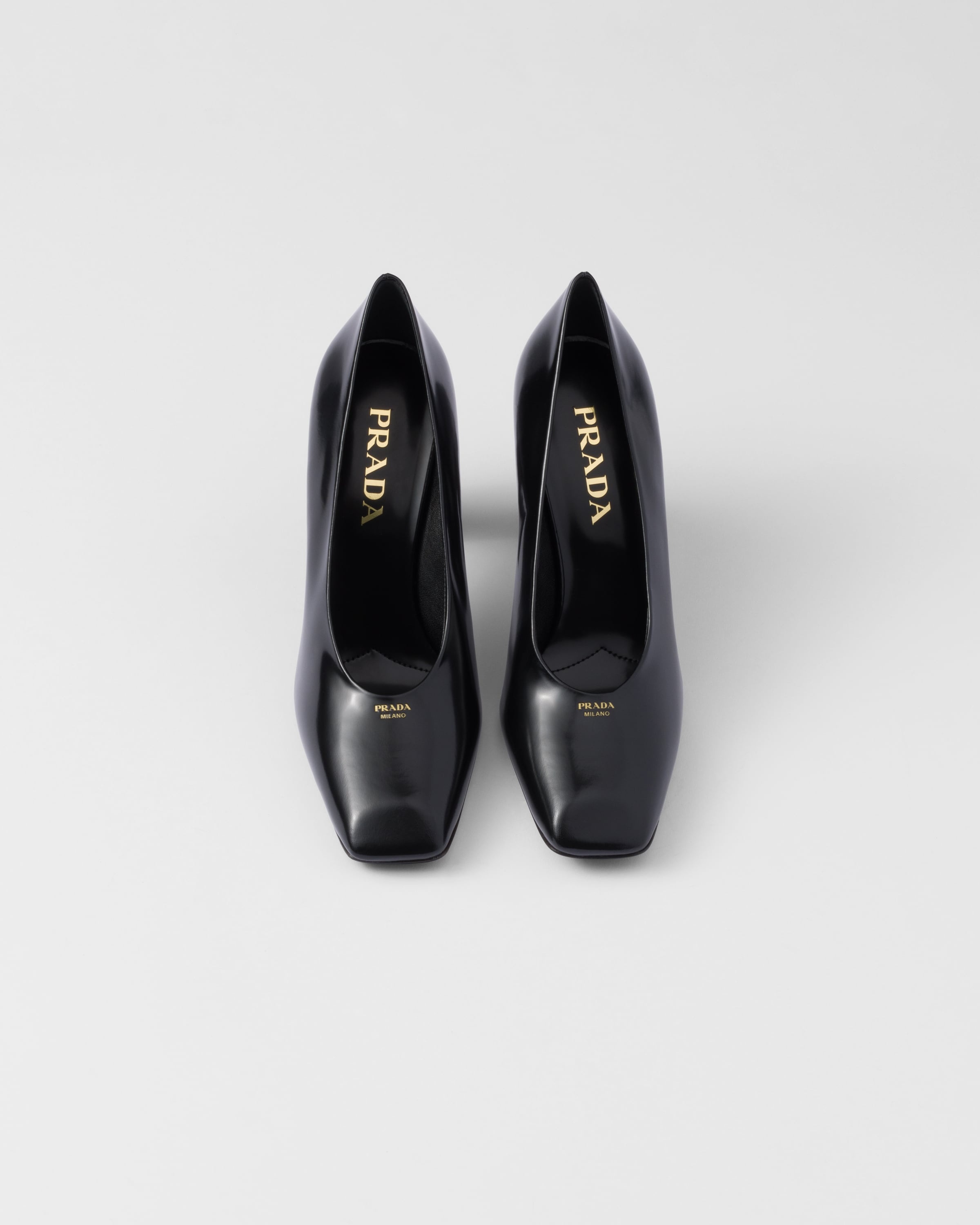 Brushed leather pumps - 3