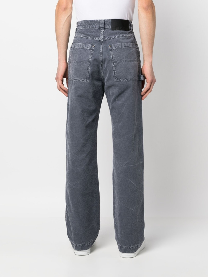logo-patch straight-leg jeans 4