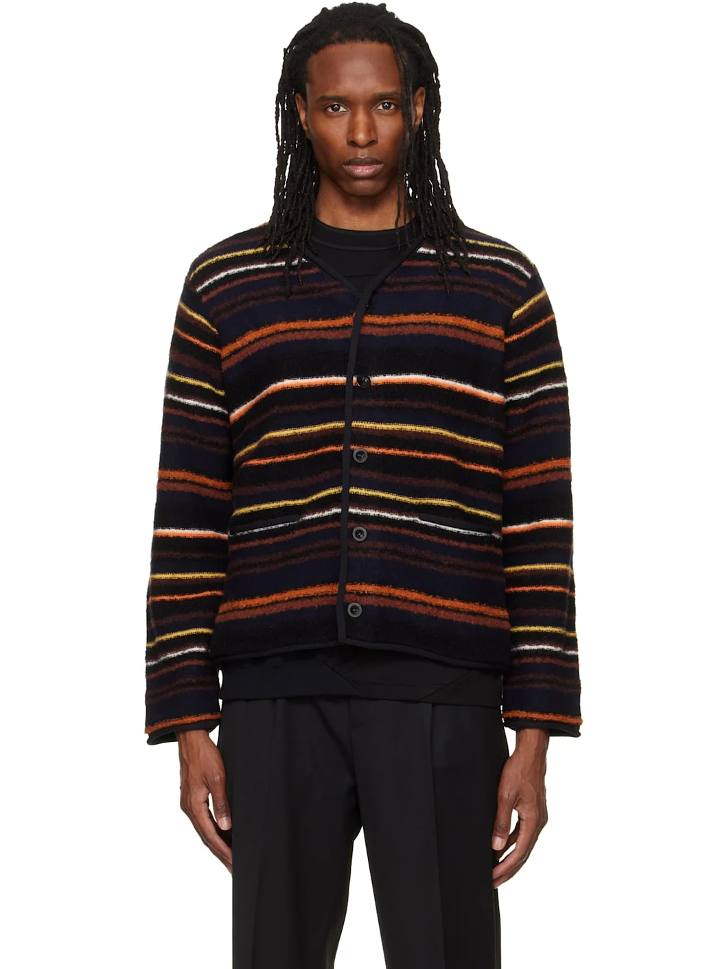 Multicolor Mix Knit Cardigan - 1