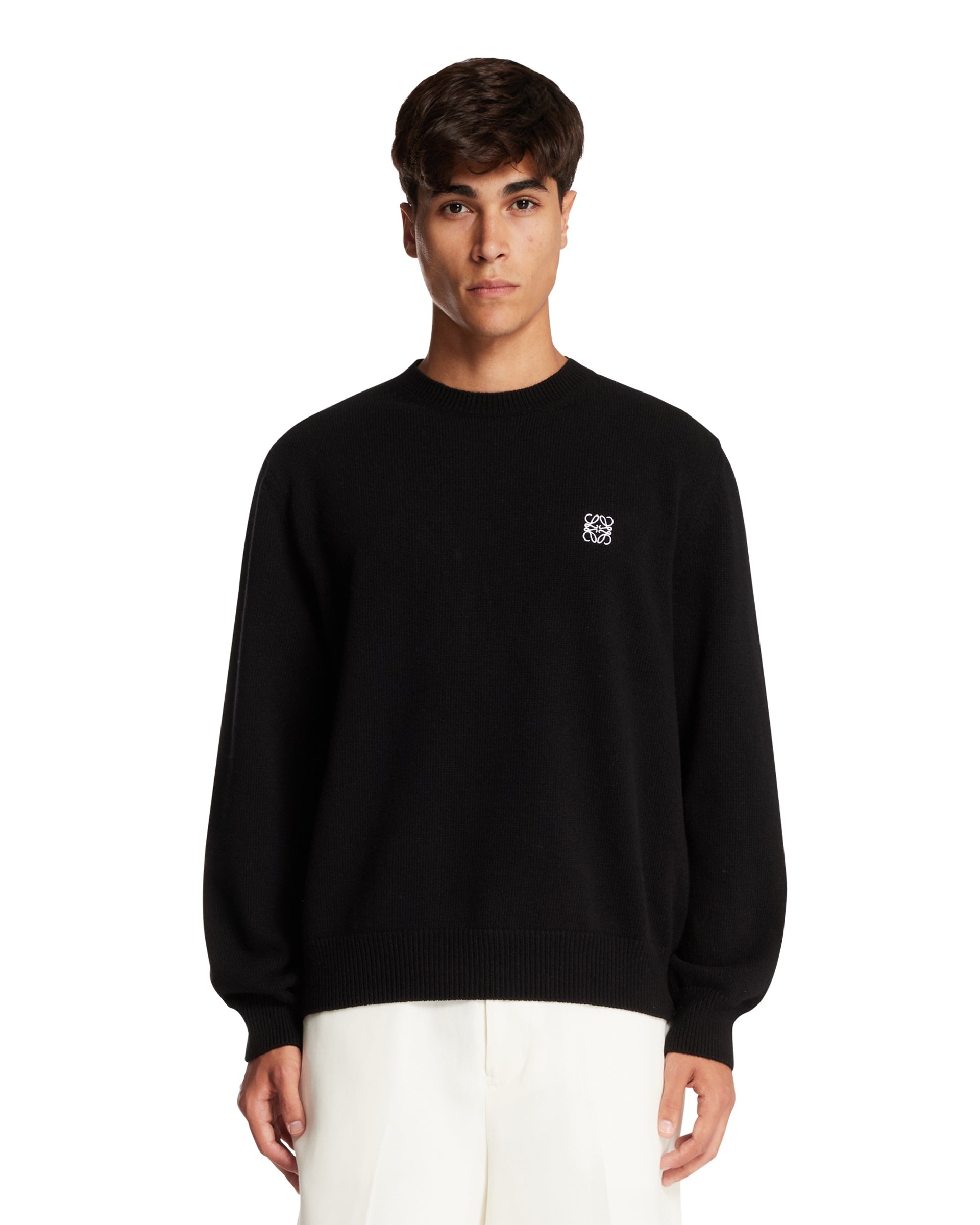 Black Anagram Wool Sweater - 1