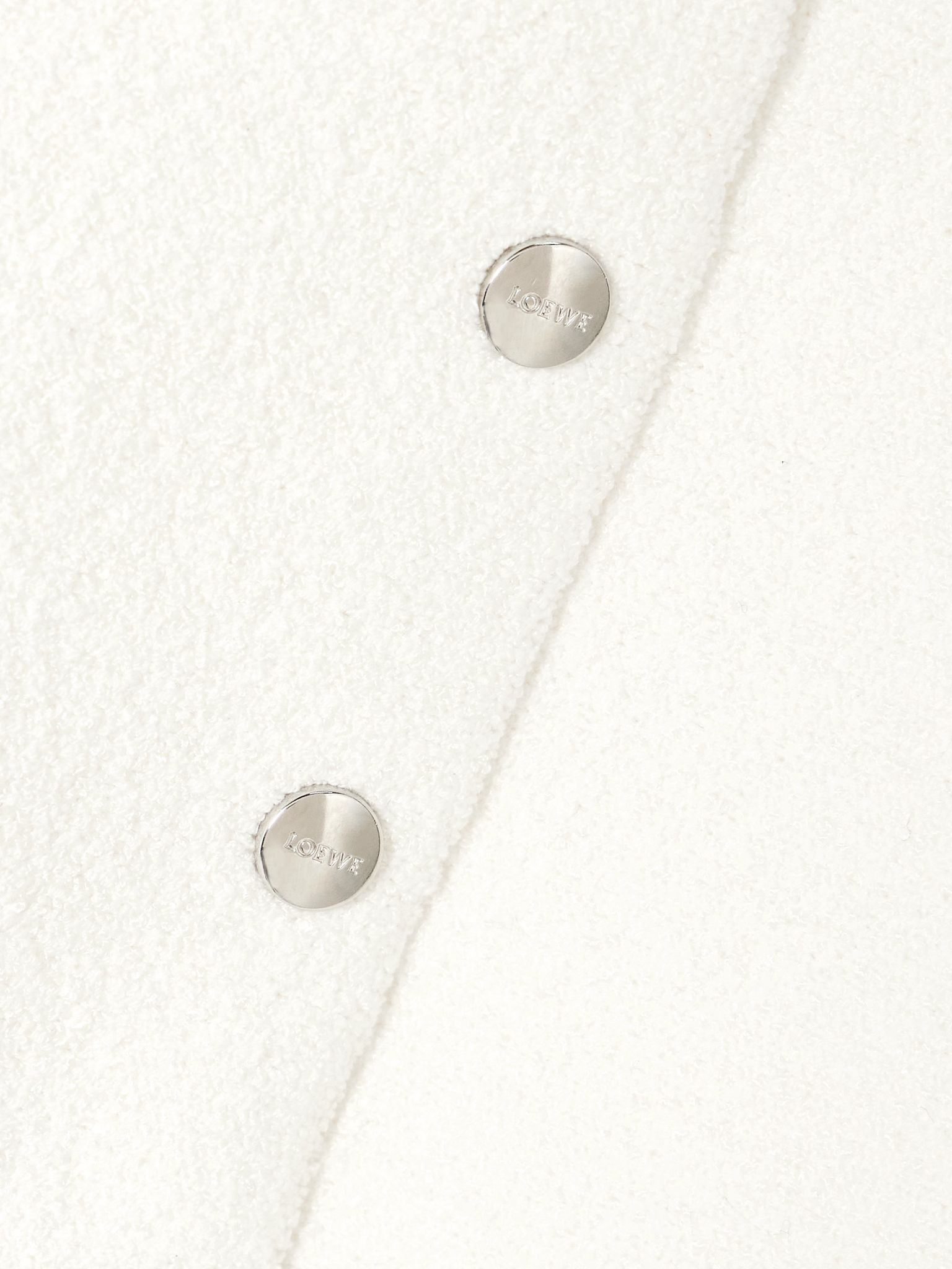 Chenille cardigan White - 4