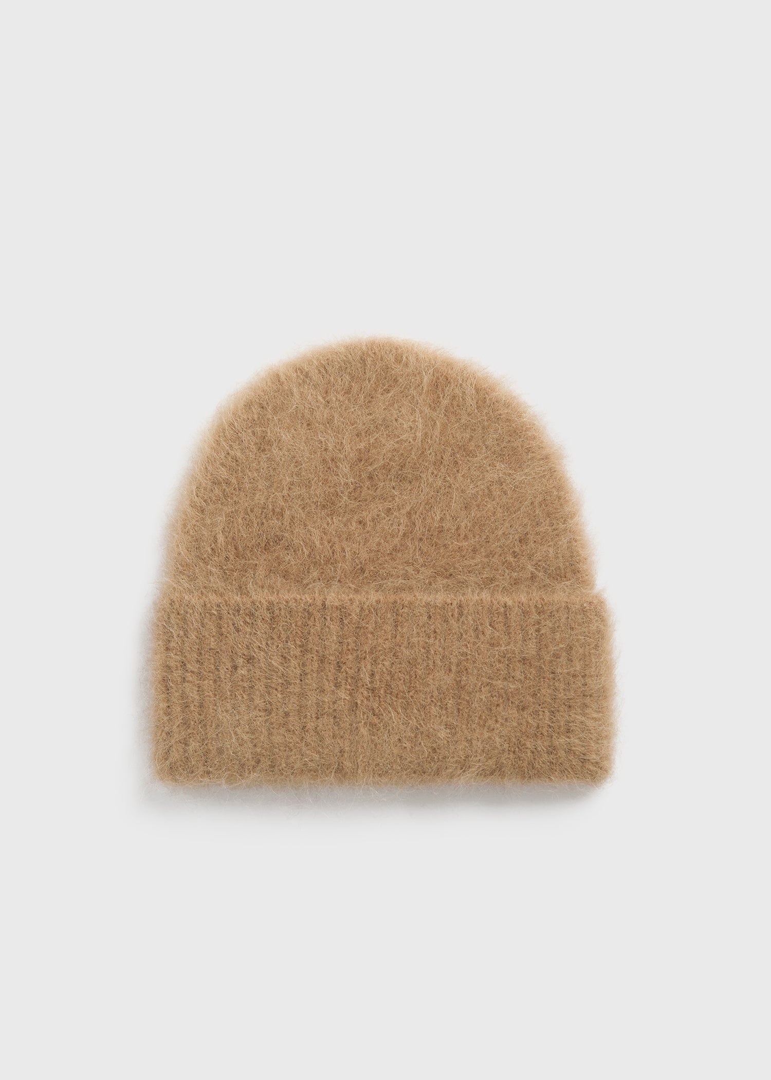 Alpaca knit beanie camel melange - 5