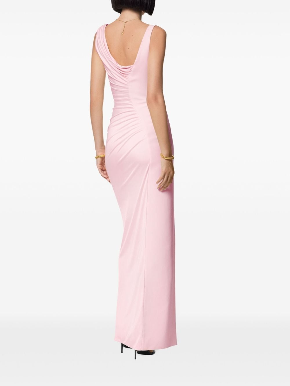 logo-plaque maxi dress - 3