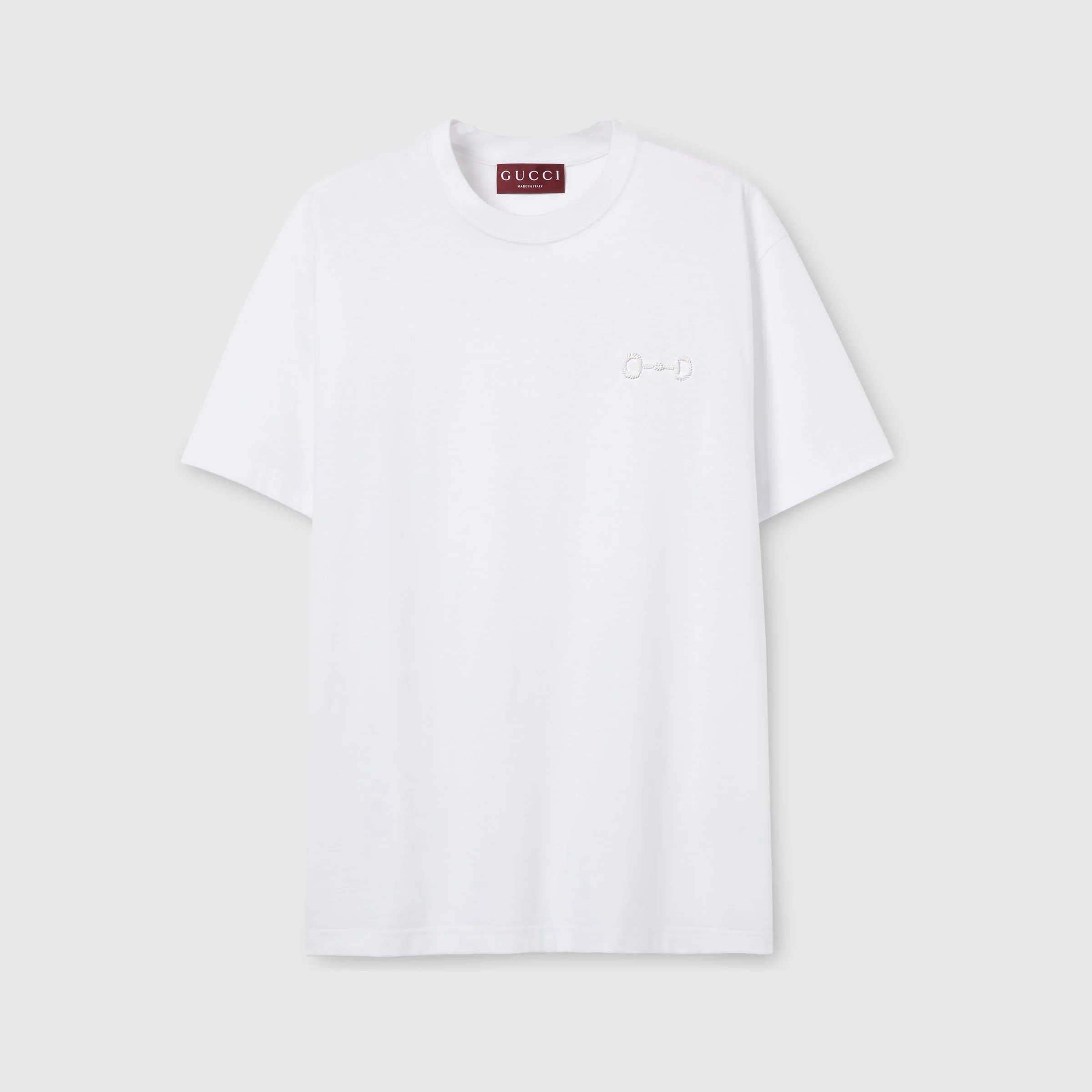 Cotton jersey T-shirt with embroidery - 1