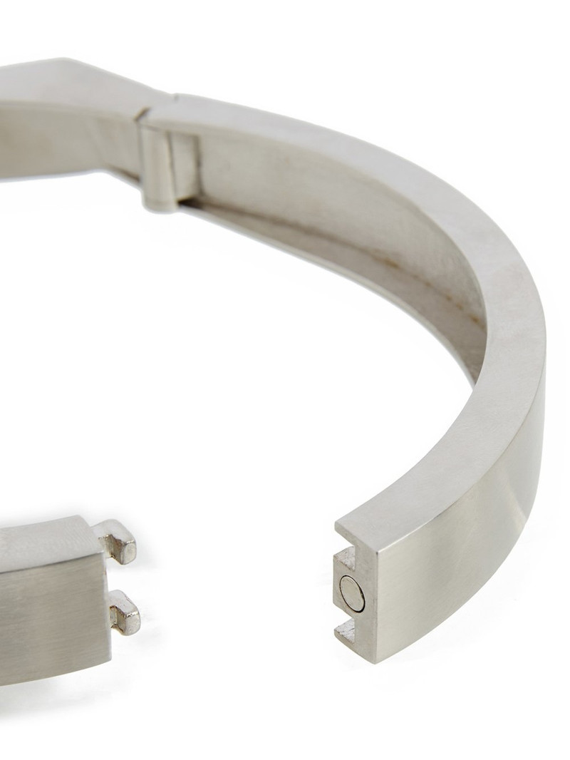 Rick Owens Silver Open Trunk Collar Necklace outlook